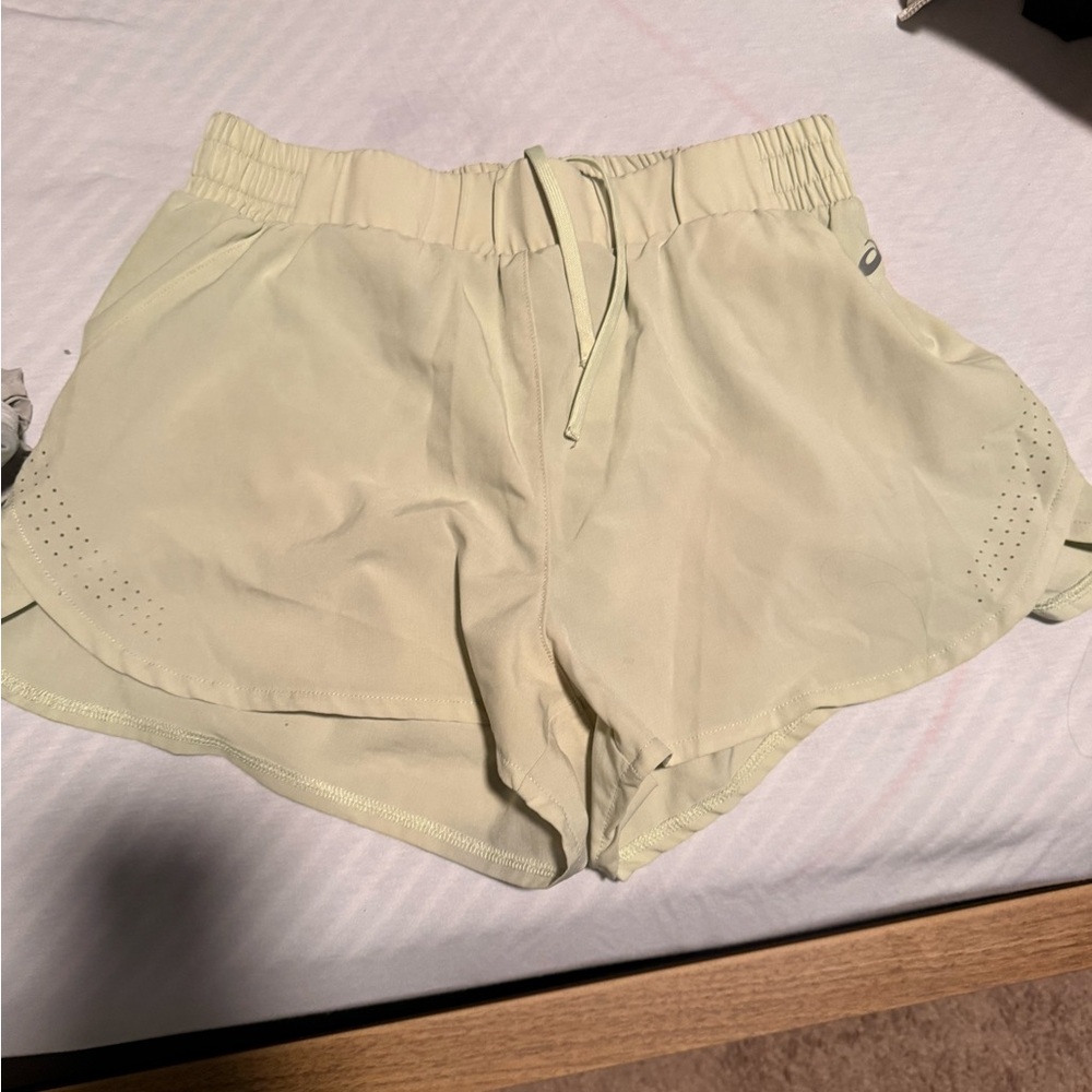 Light Yellow Women's Athletic Shorts